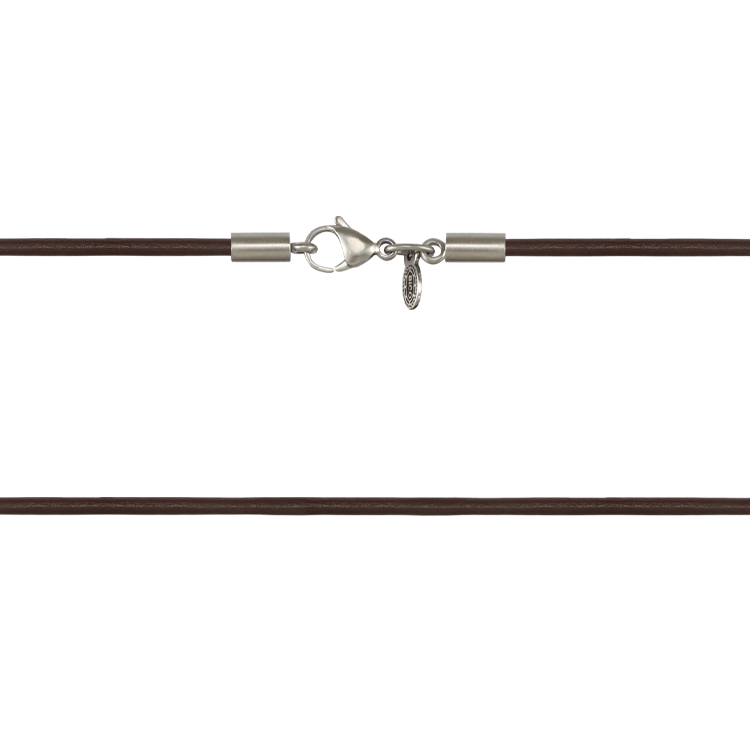 Bico鍊子，男士鍊子 簡約棕皮革；俐落有型 多種尺寸可選（1828）