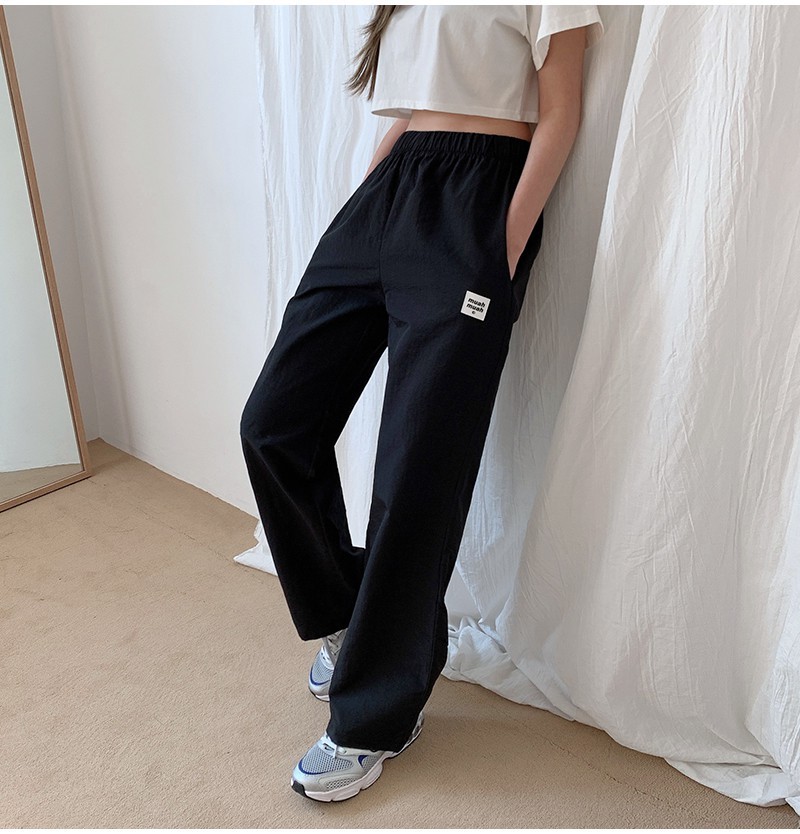 Muahmuah #21409 方形Logo 寬褲