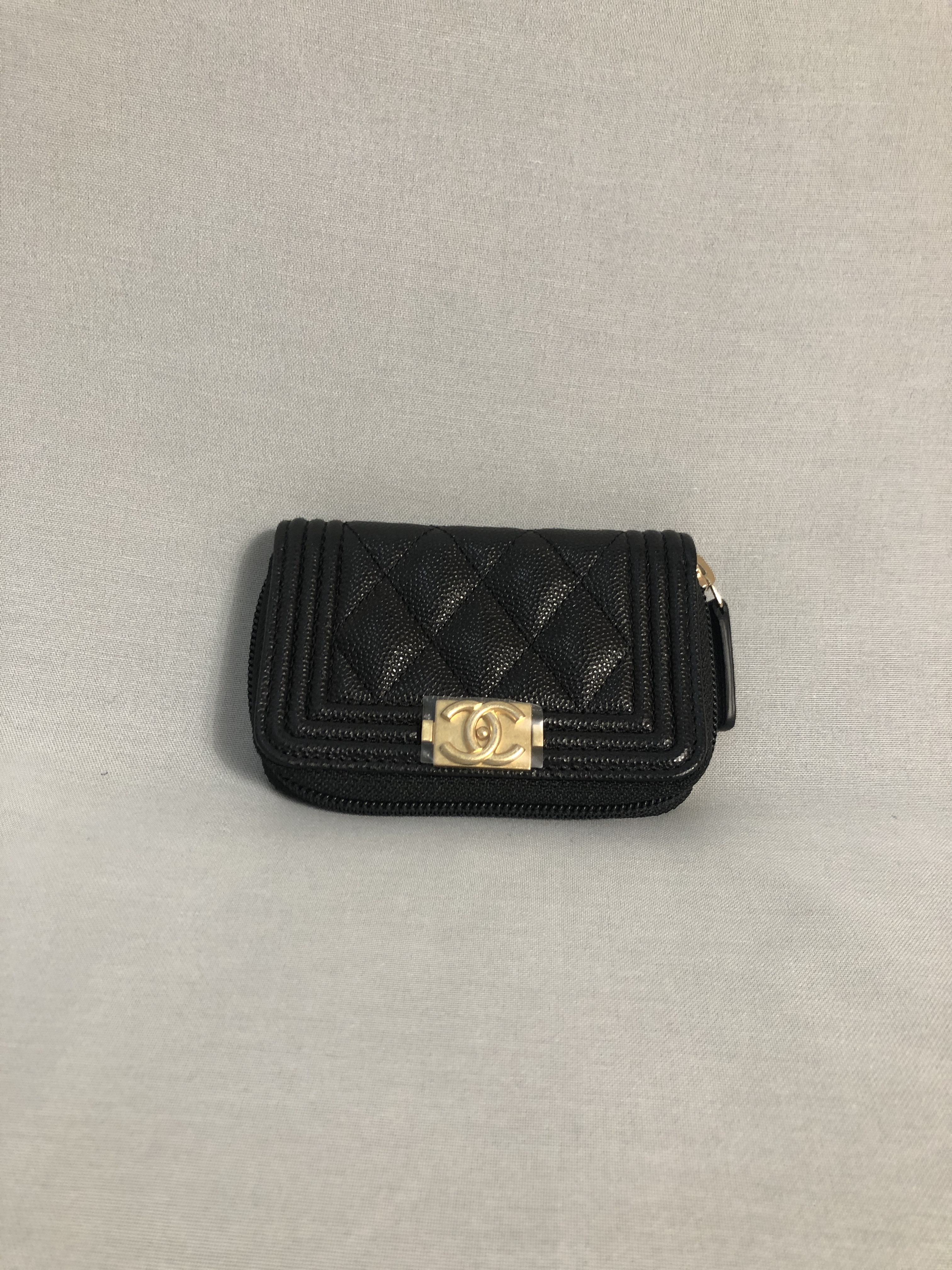 Chanel boy coin discount purse