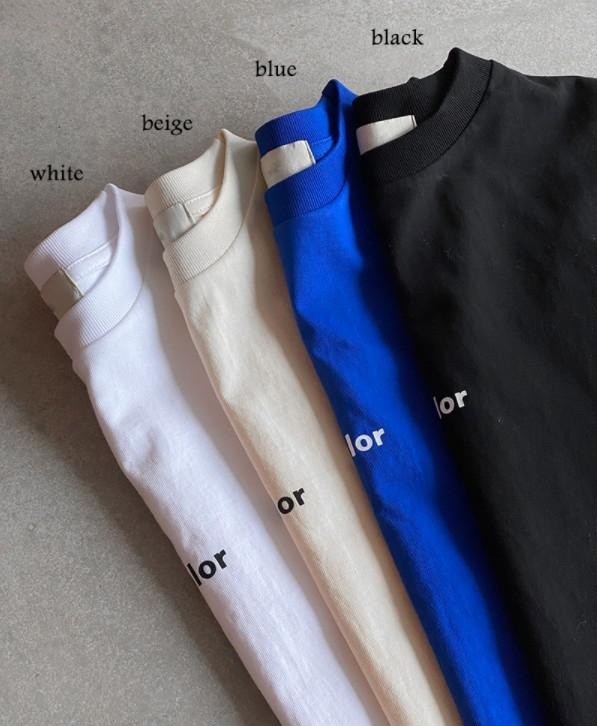 韓國 Kolor 簡約字體 標語 短袖 短T 情侶款