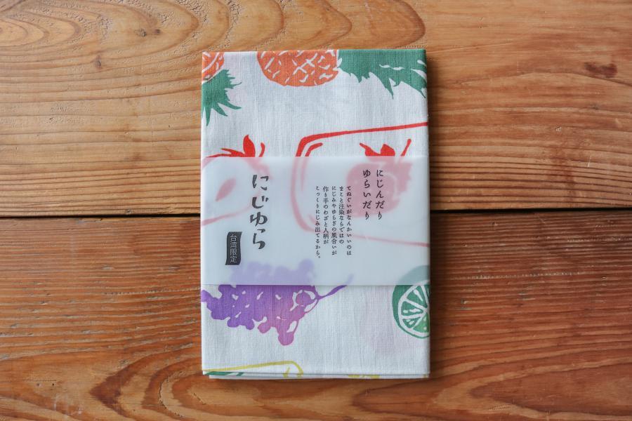 nijiyura-台灣限定手拭巾/小器水果杯/綠色