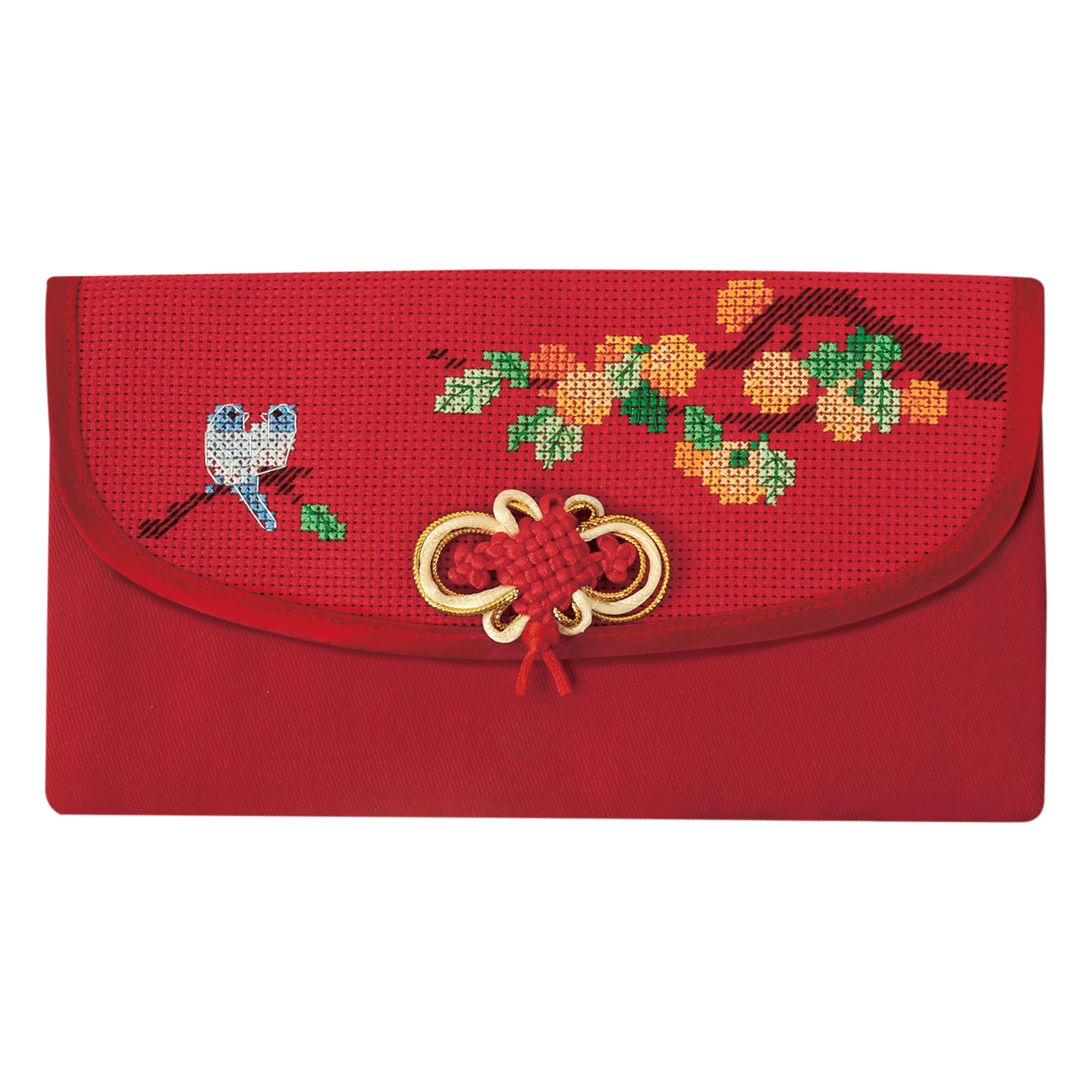 事事如意】新年吉祥圖好運布紅包袋花鳥十字繡材料包｜Xiu Crafts｜知音