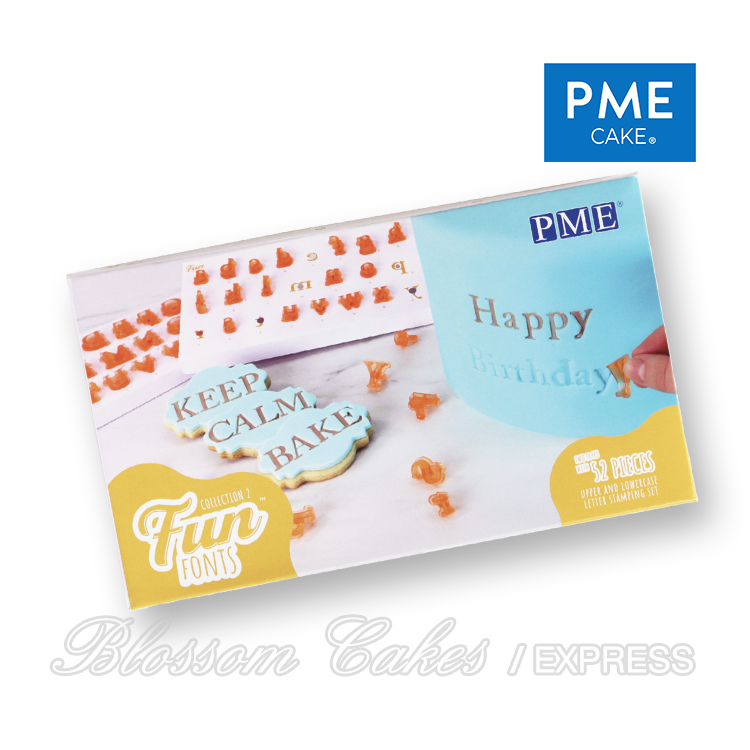 PME Fun Fonts - Alphabet Stamping Set, Collection 2, 52 Pieces
