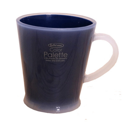 日式咖啡杯 耐熱 140℃ (藍色) / 抗菌 / 可放入微波爐加熱