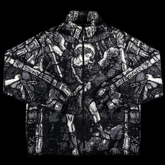 supreme Saint Michael Fleece Jacket 引き込ん XL