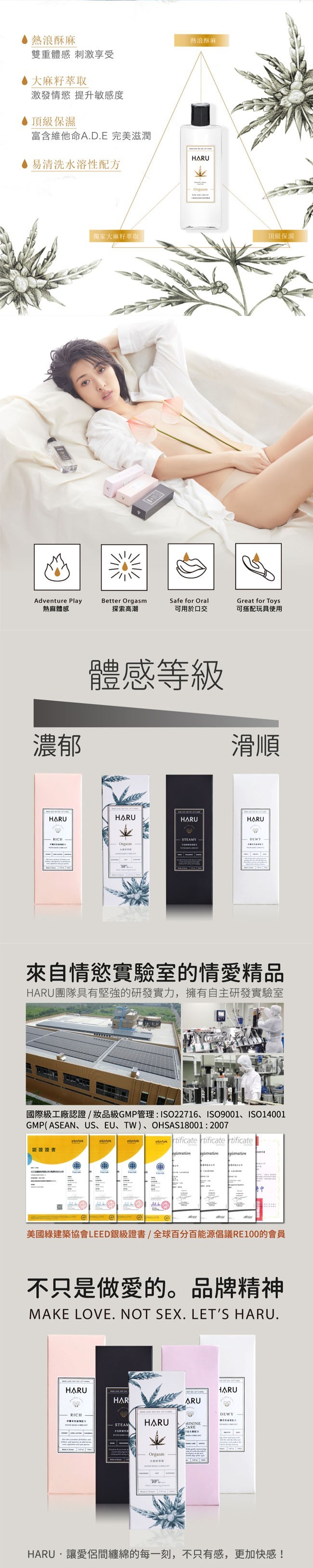 HARU ORGASM 大麻熱浪迷情潤滑液 150ml