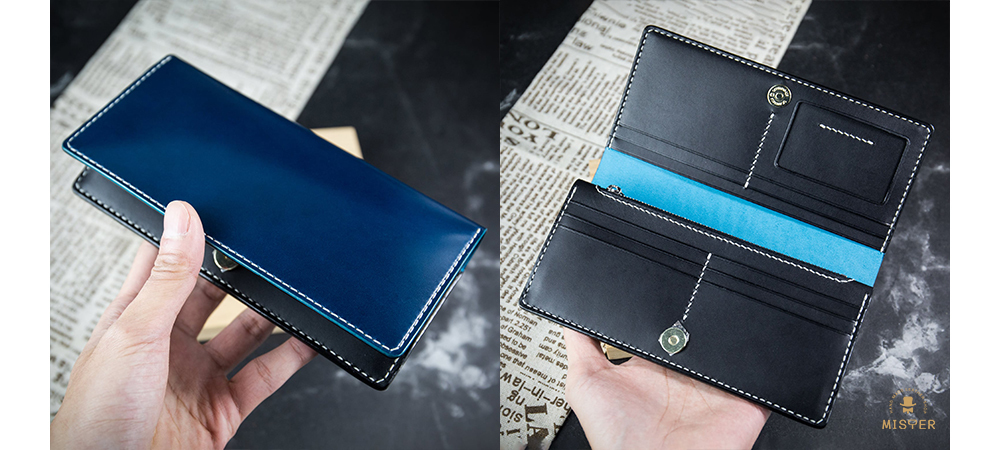 【零錢位 商務長夾】日本新禧馬臀皮