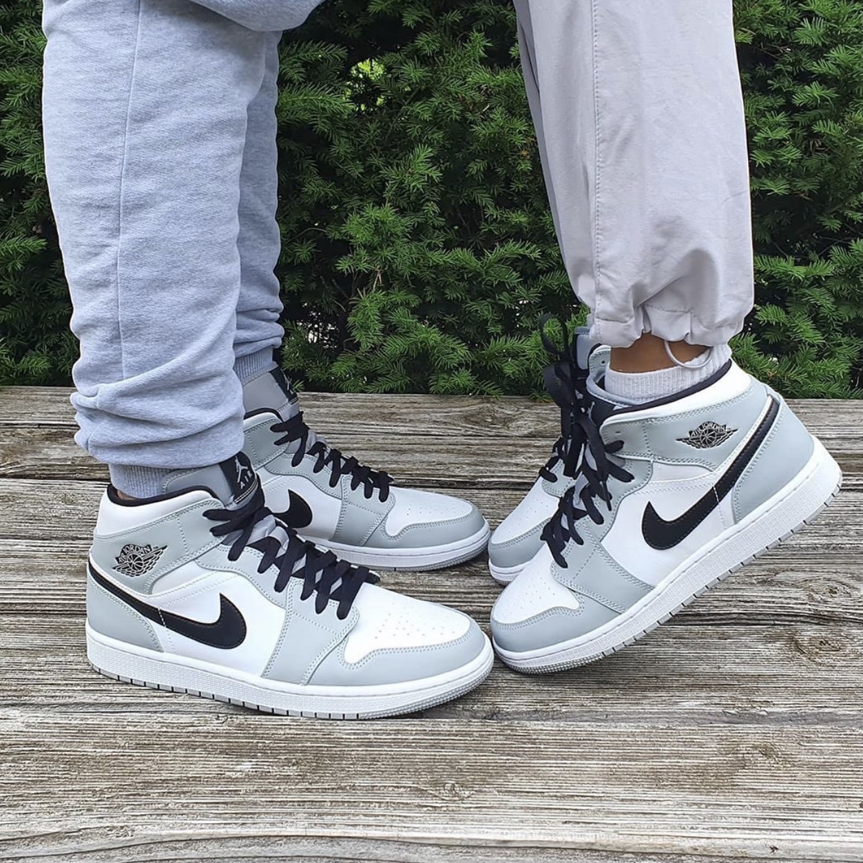 gray jordan 1 mid
