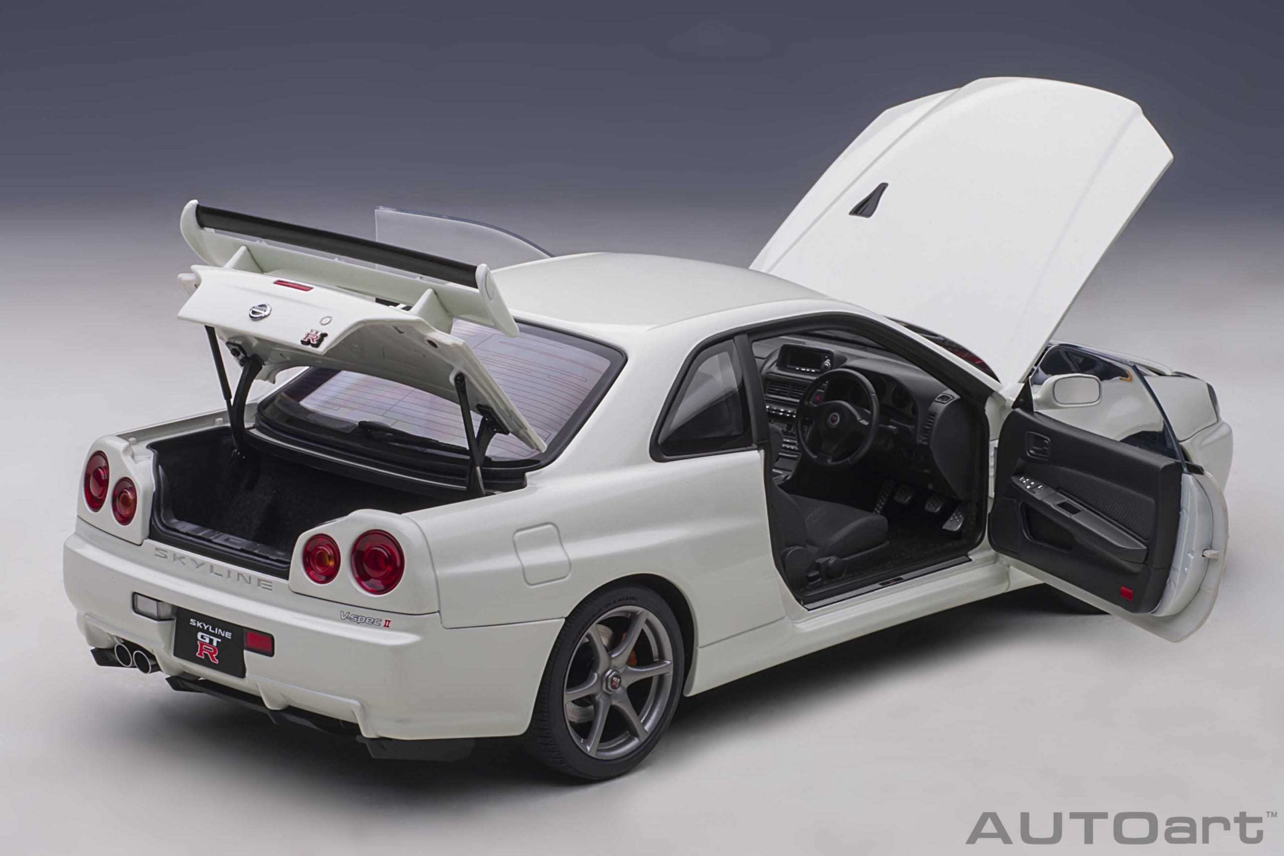 預訂(訂金$300): 1/18 AUTOART Nissan Skyline GT-R (R34) V-