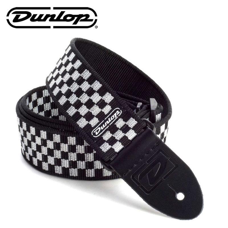 美國Dunlop 吉他背帶 黑白方格 D38-31BK 肩帶