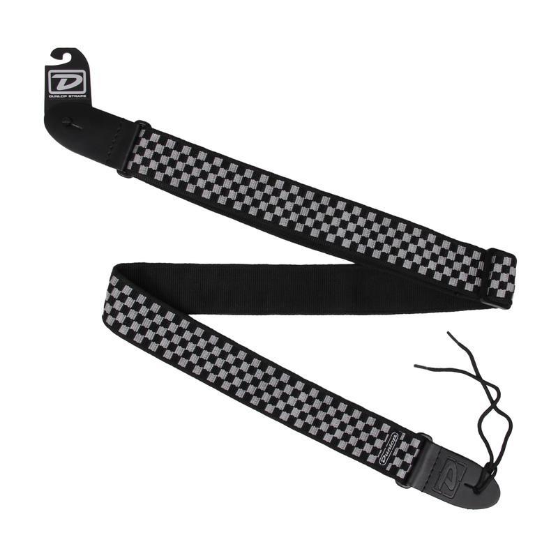 美國Dunlop 吉他背帶 黑白方格 D38-31BK 肩帶