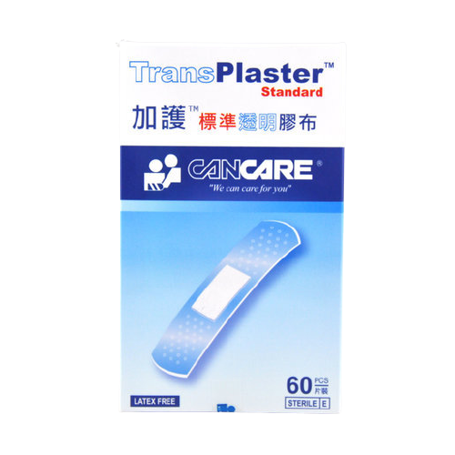 加護 標準透明藥水膠布 19x72mm 60片裝
