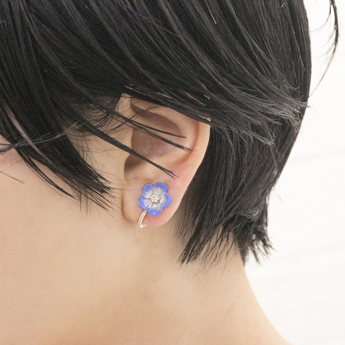 Palnart Poc 日本制粉蝶花耳環/戒指/頸鍊