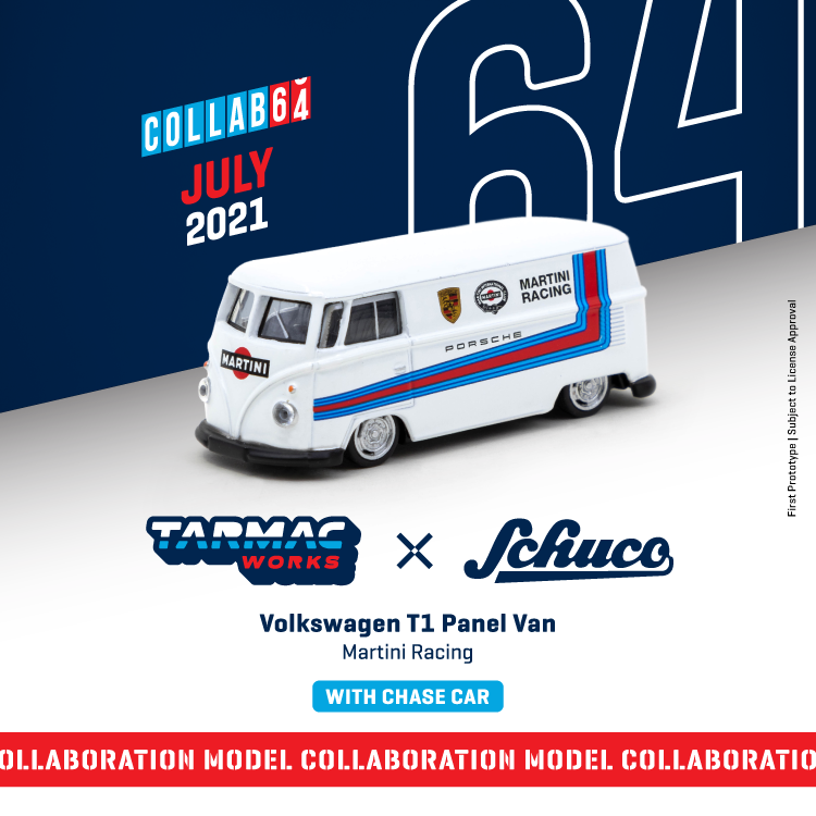 1/64 Volkswagen T1 Panel Van Martini Racing (T64S-005-MAR)