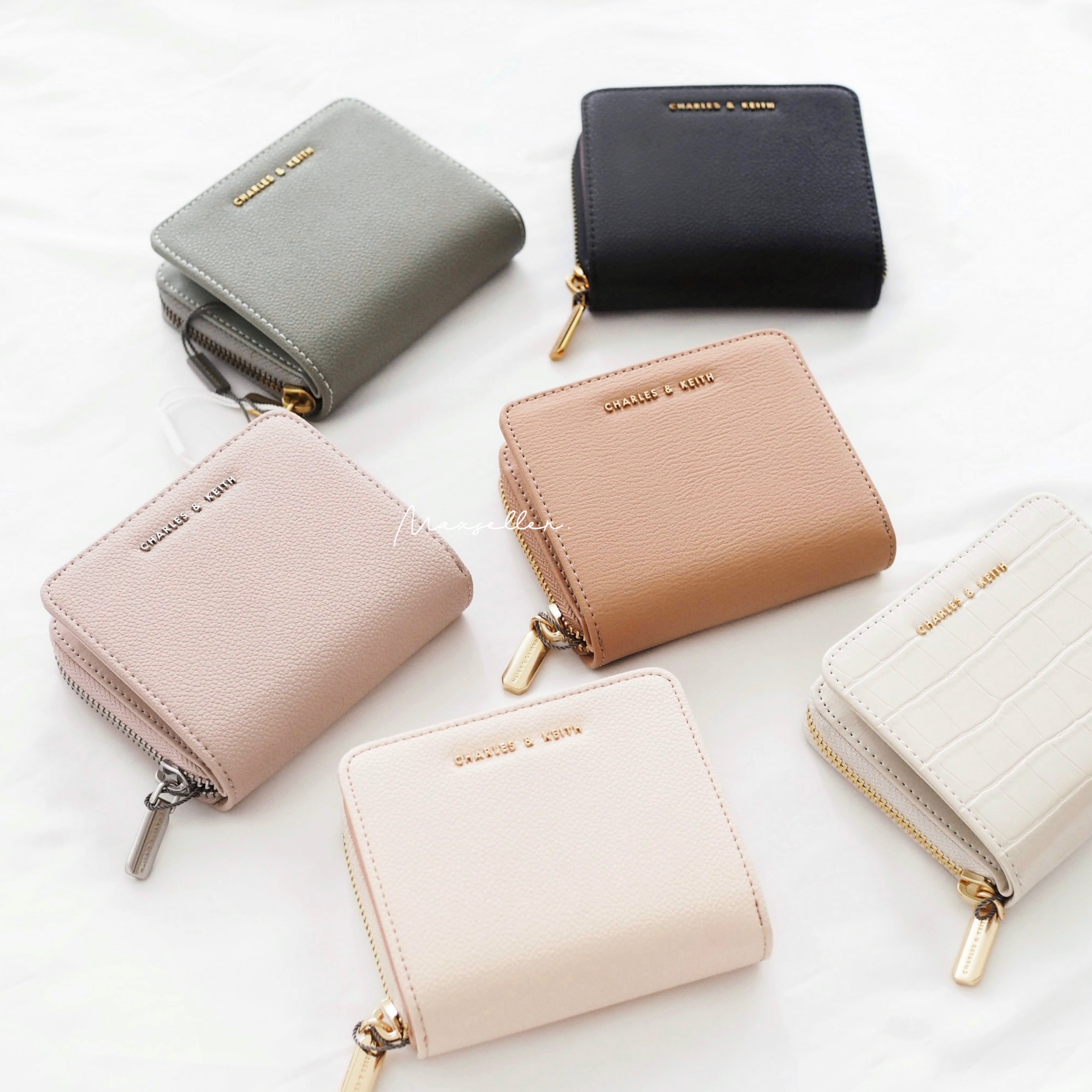 現貨 ｜6 色｜CHARLES & KEITH 特多卡位拉鏈款短銀包 |CHARLES & KEITH Short Zip Wallet｜353