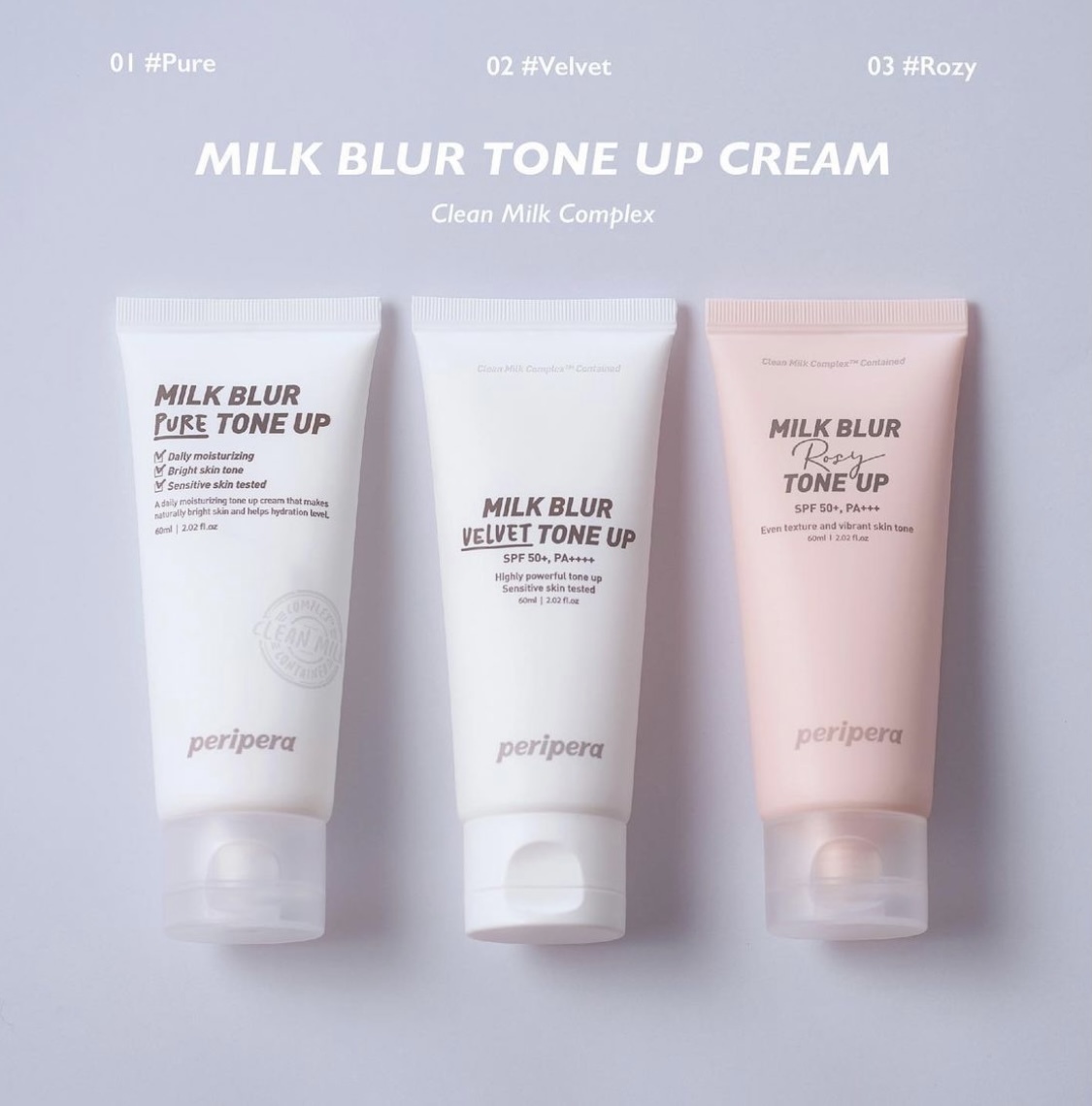 Peripera Milk Blur Tone Up Cream (60ml)