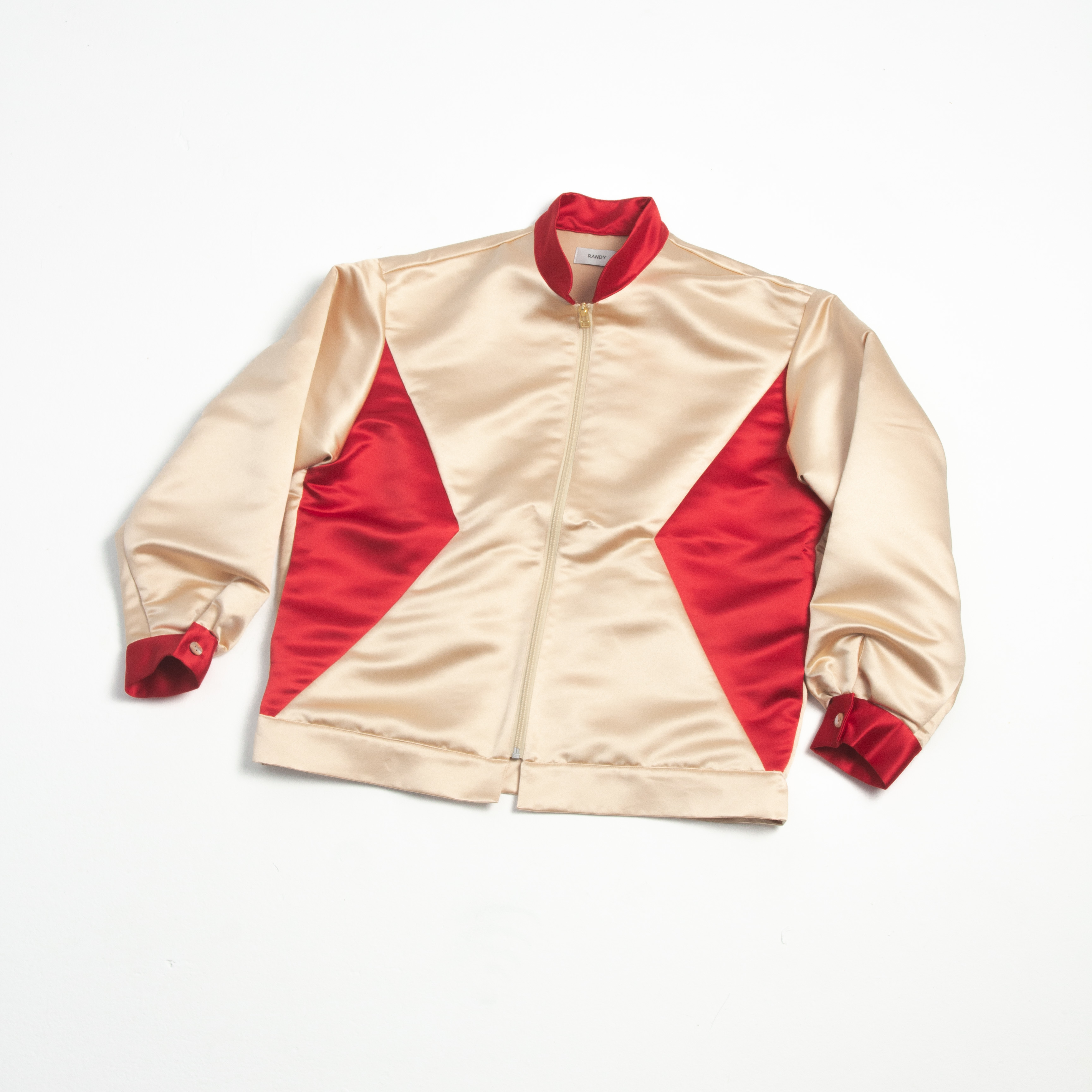 RANDY - 2 tone blouson (Beige X Red)