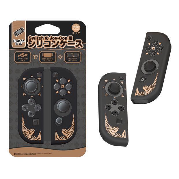 NS 良值  Joy-Con 矽膠保護套 魔物獵人 紅藍/黑色