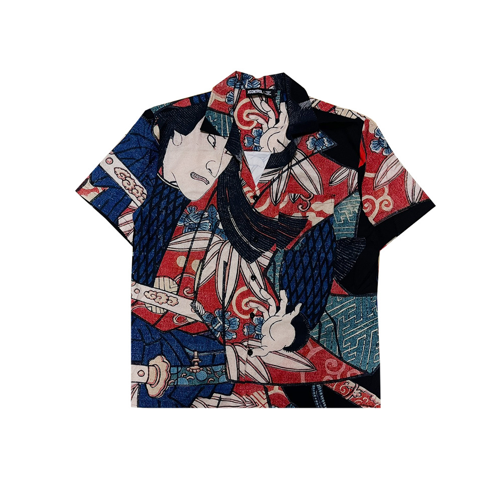 XCTRL浮世繪武士-短袖襯衫