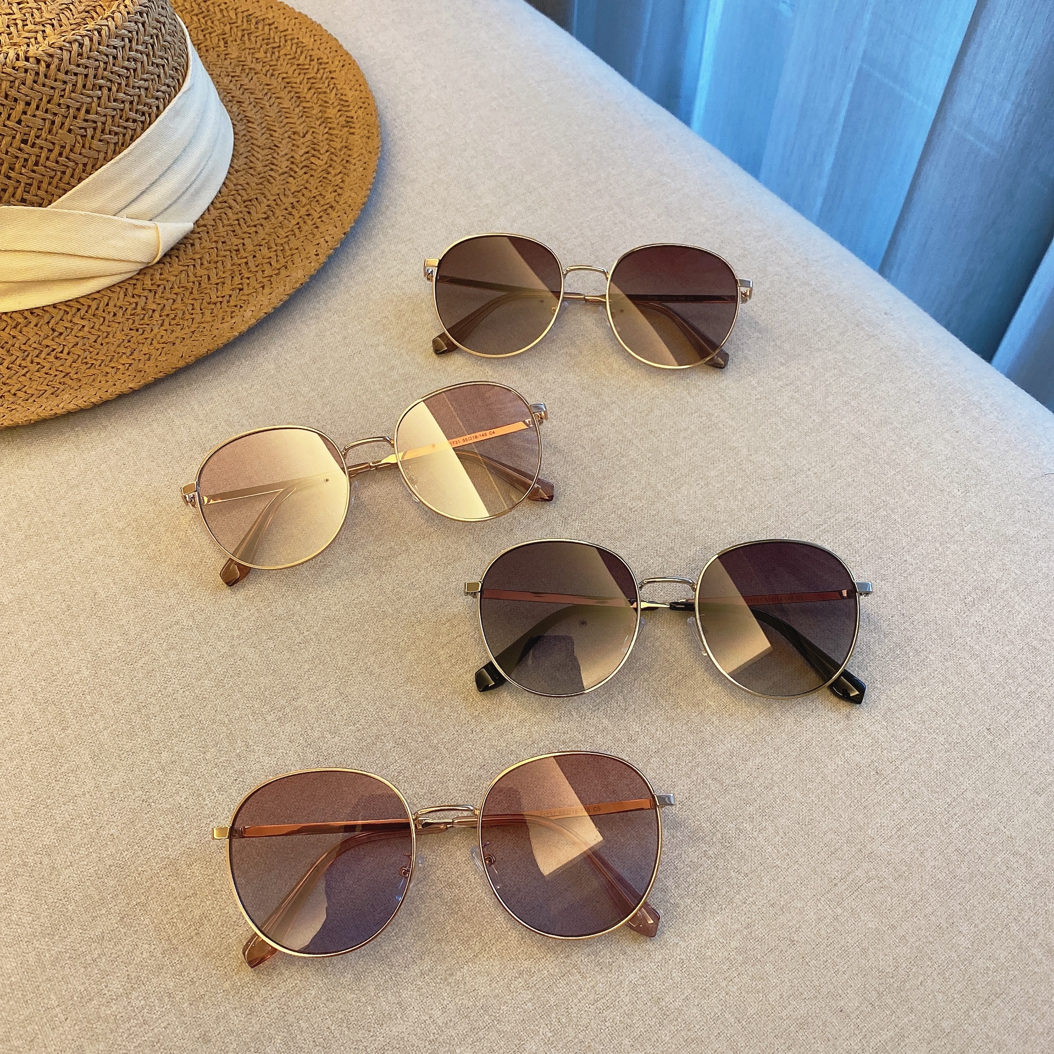 S01671731經典高質感圓墨鏡/四色