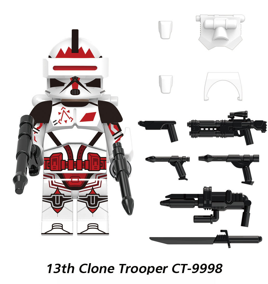 13th Clone Trooper CT-9998 Star Wars Custom Minifigs Fit Lego X1631