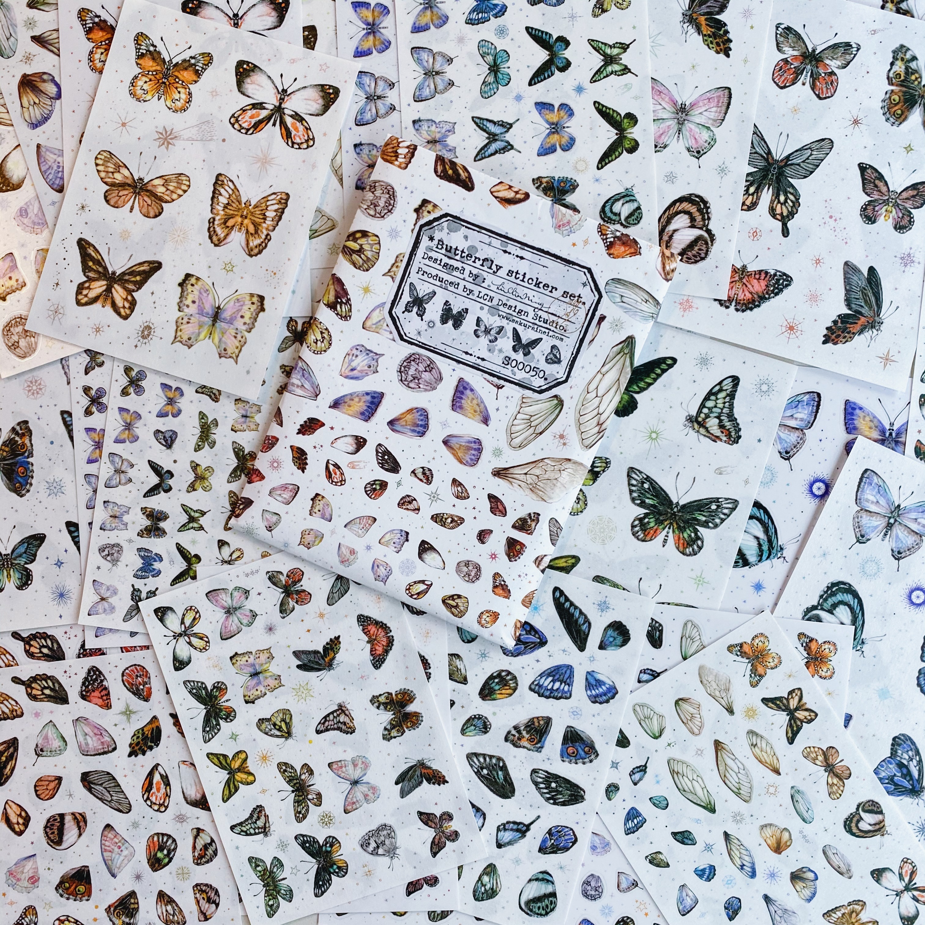 吉 蝴蝶貼紙包（32入）