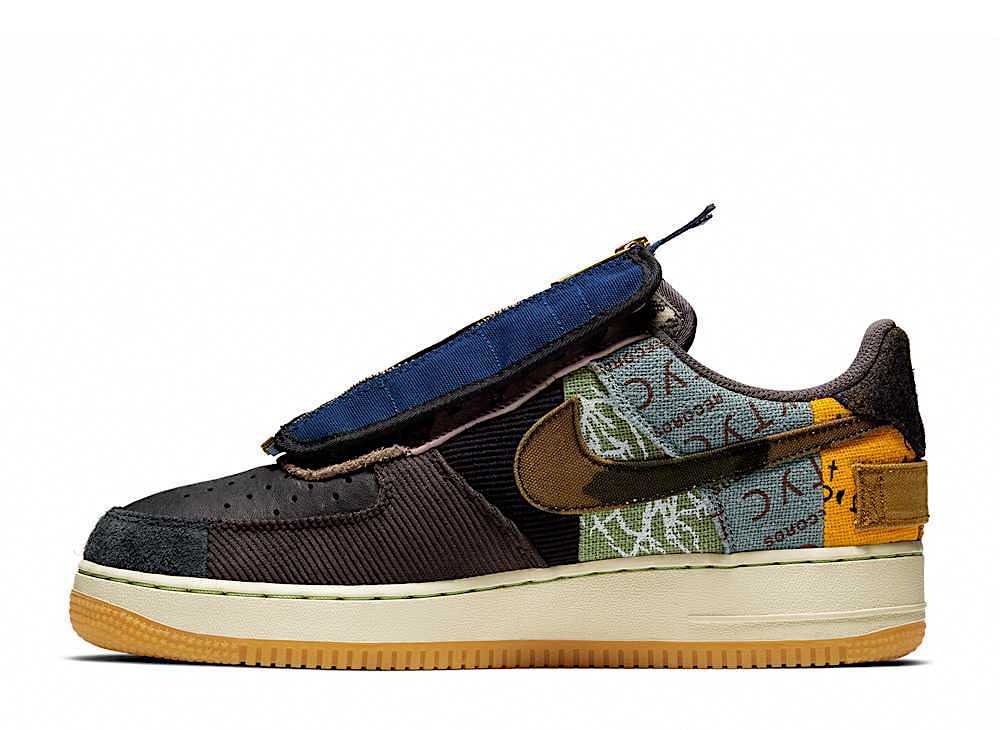 TRAVIS SCOTT × AIR FORCE 1 LOW CACTUS JACK 拼接工裝男款