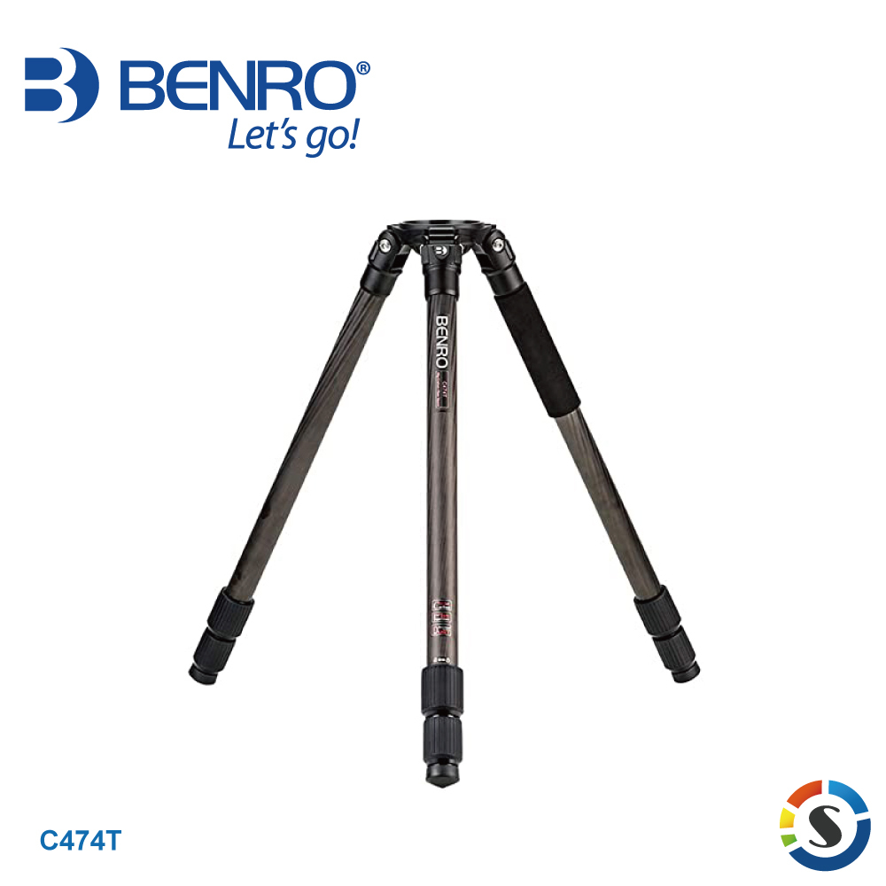 BENRO百諾 C474T 碳纖維碗公型攝影三腳架(碗公直徑100mm)