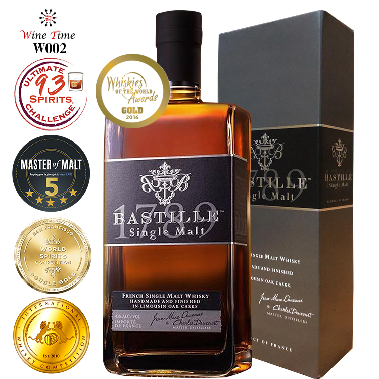 法國威士忌|Bastille Whisky Single Malt|單一麥芽|禮盒裝|Ultimate Spirits Challenge 93pts,Best World Whisky of International Whisky Competition