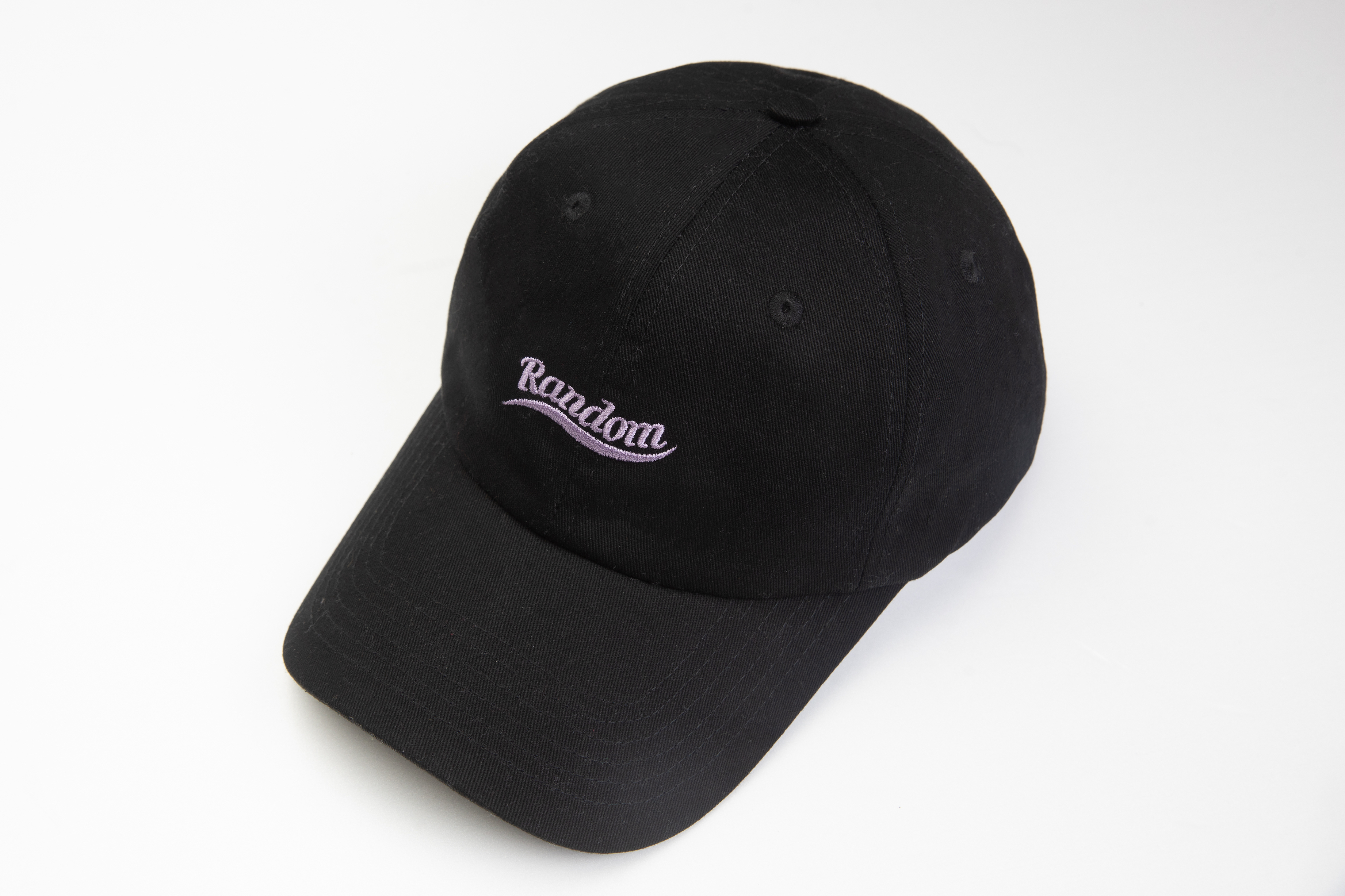 【隨性Random】刺繡老帽 (黑)