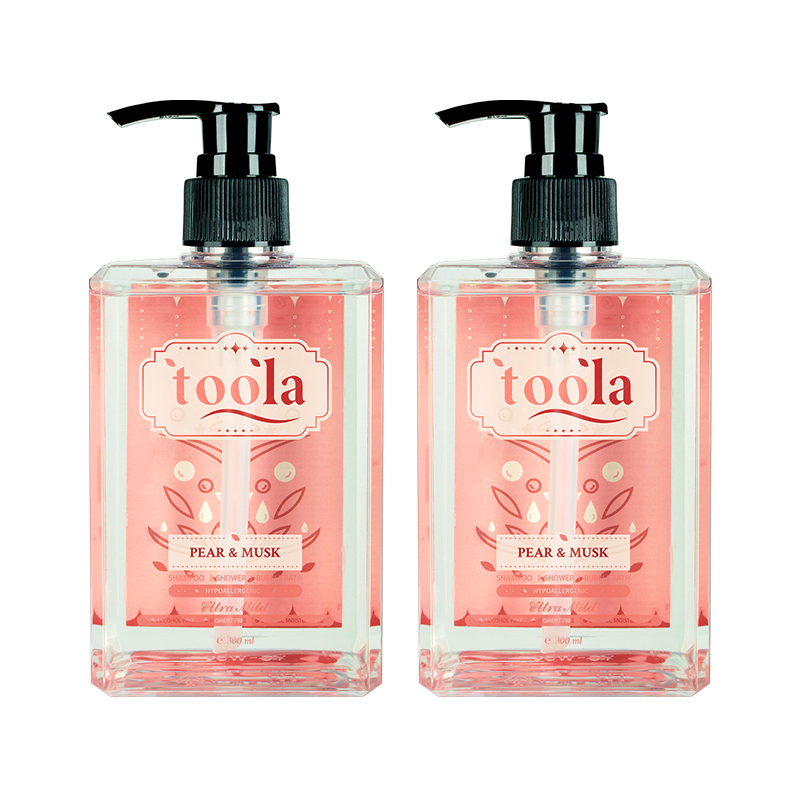 【TOOLA多樂】 嬰幼兒保濕洗沐泡泡露 300ml _英國梨&麝香_2入組