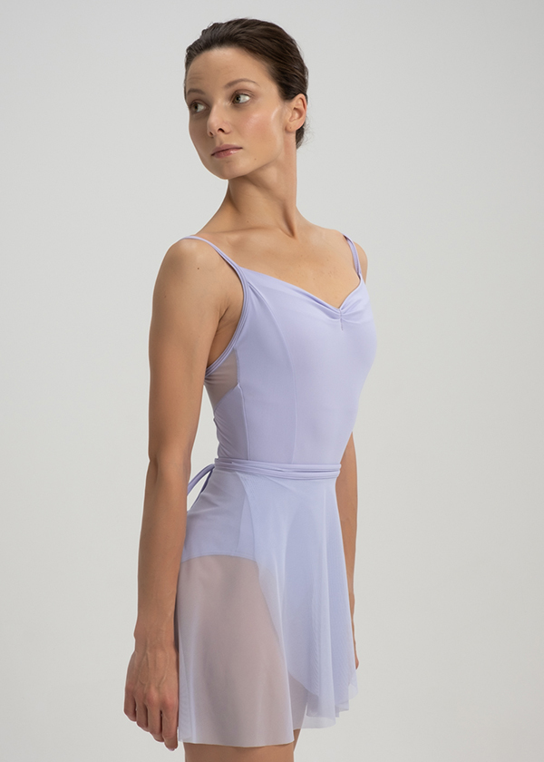 俄羅斯 Grishko【GR-DA2001 細肩帶網紗拼接舞衣】可放胸墊