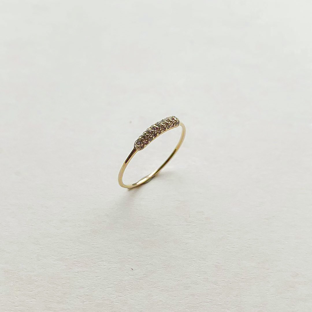 K10 / 復古密釘鑲戒指