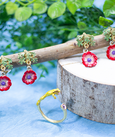 Palnart Poc 日本制銀蓮花耳環