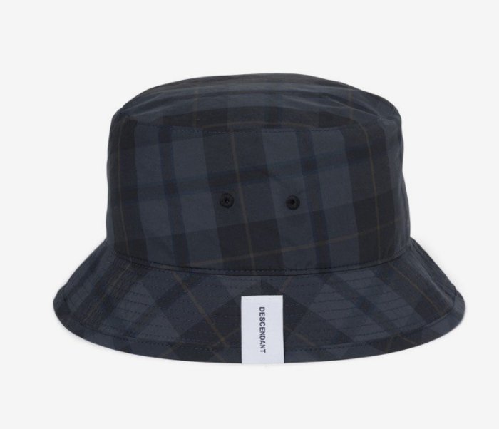 2021SS DESCENDANT BUCKET HAT CHECK 格紋 鯨魚 漁夫帽 帽子 現貨