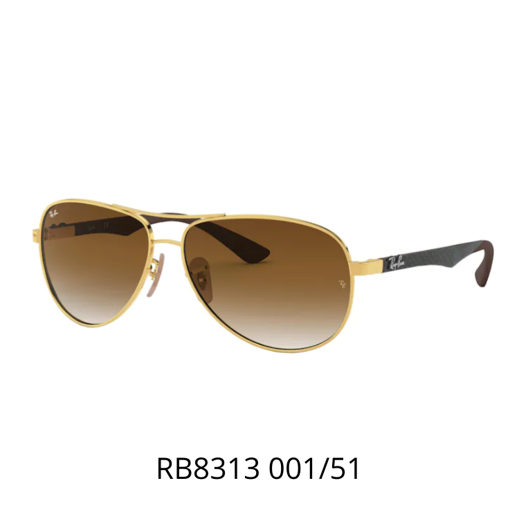 RayBan CARBON FIBRE RB8313 001/51太陽眼鏡