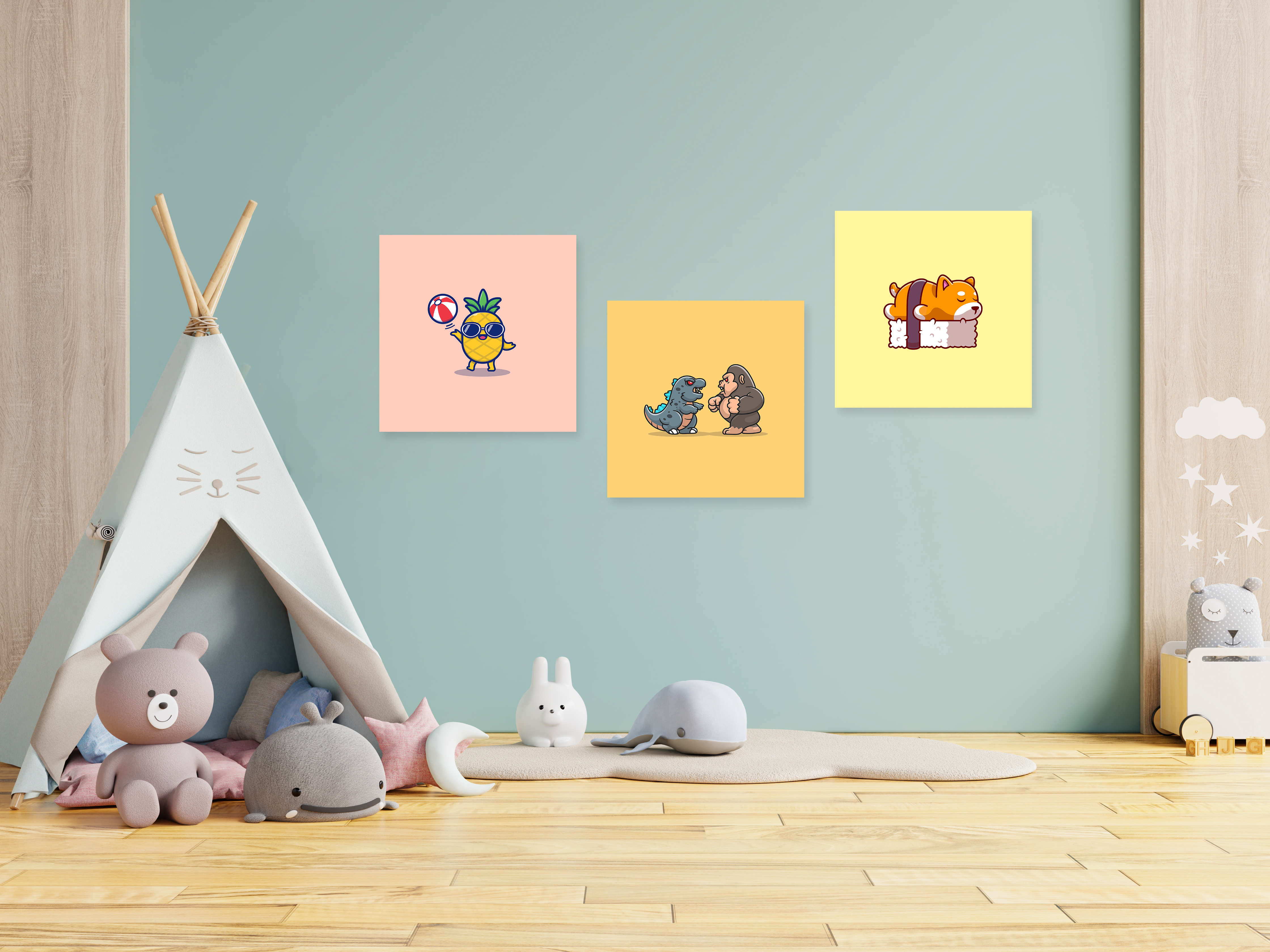 無框畫 - 逗趣一波