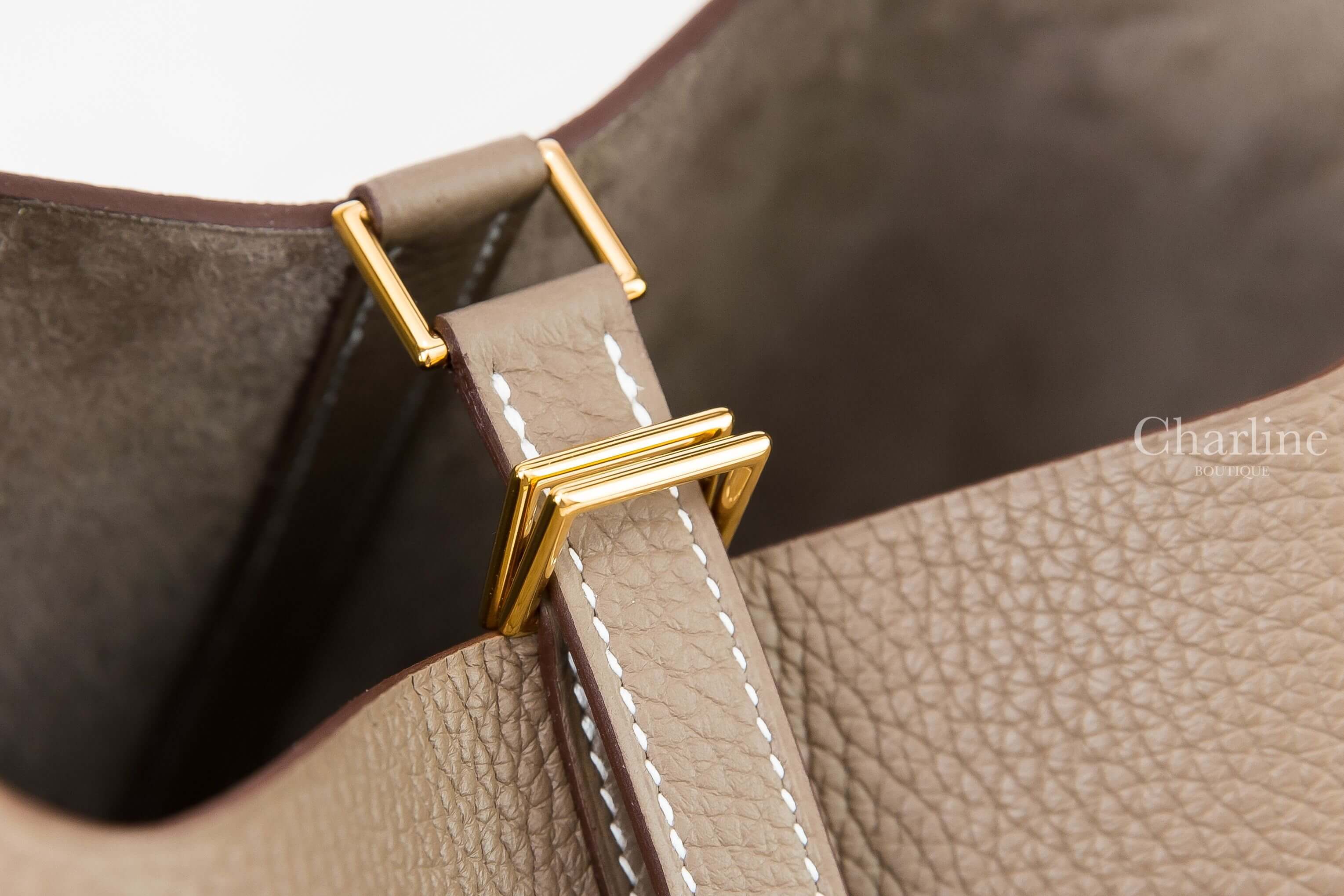 Hermès Picotin Lock 22cm 18 Etoupe Taurillon Clemence 大象灰金釦中型提把水桶包