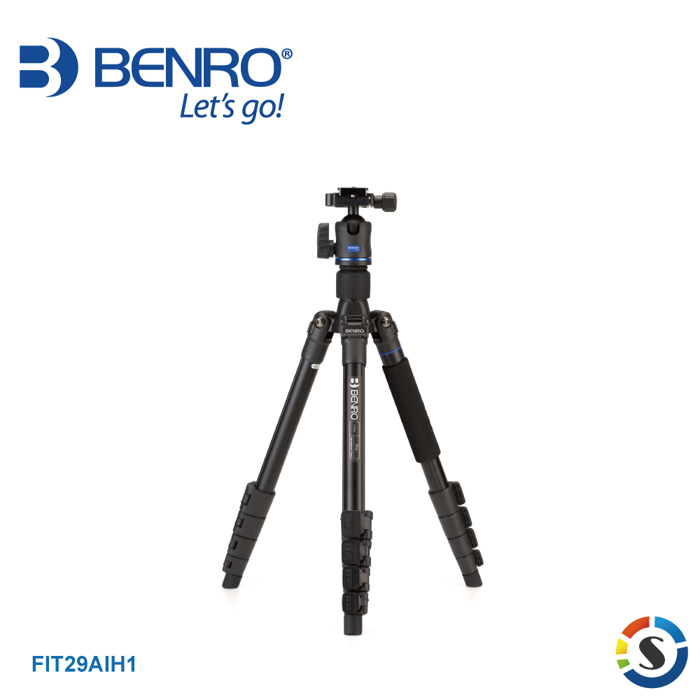 BENRO百諾 FIT29AIH1 iTrip輕巧系列鎂鋁合金可拆反折式攝影三腳架套組