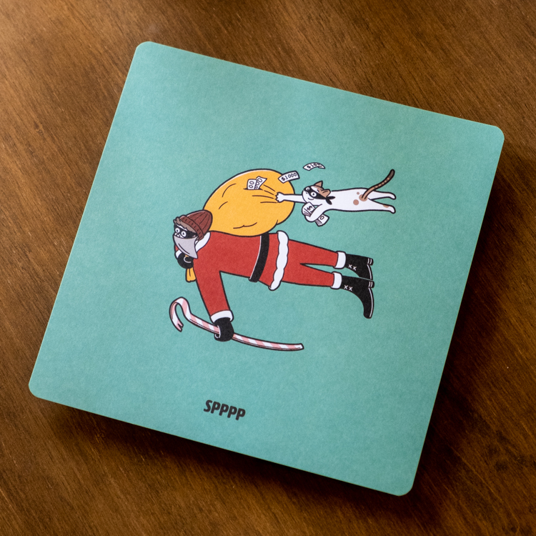 SPPPP｜Flying Boys｜明信片｜聖誕小偷