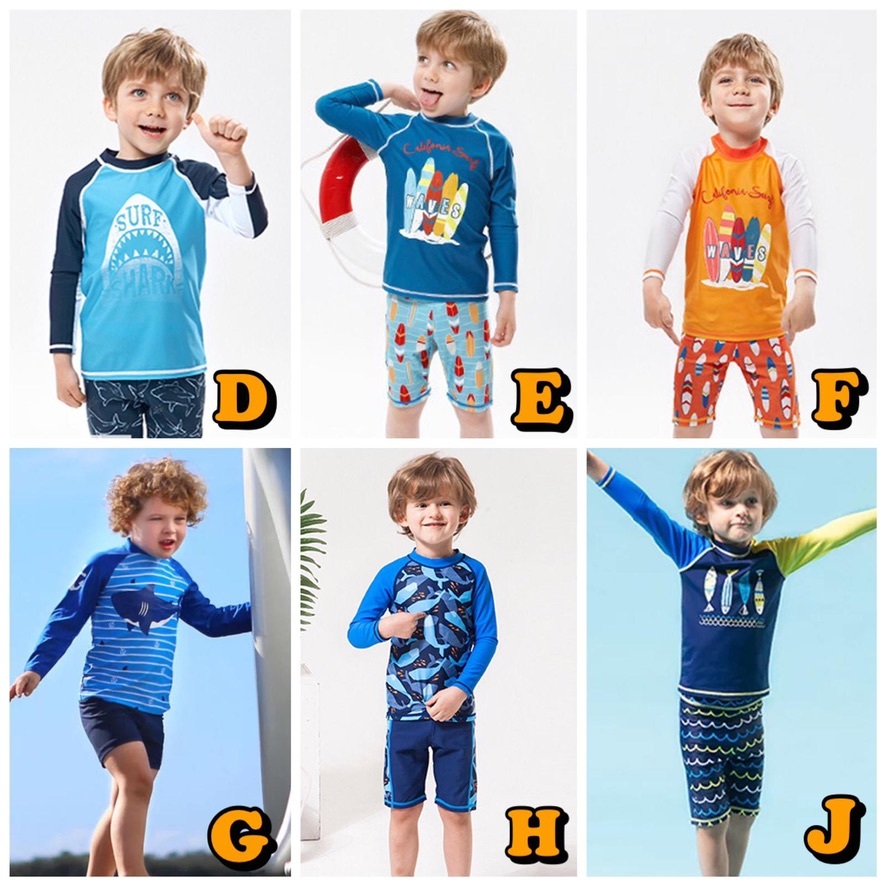 出口歐美長䄂防曬潛水衣(2件套）No.232