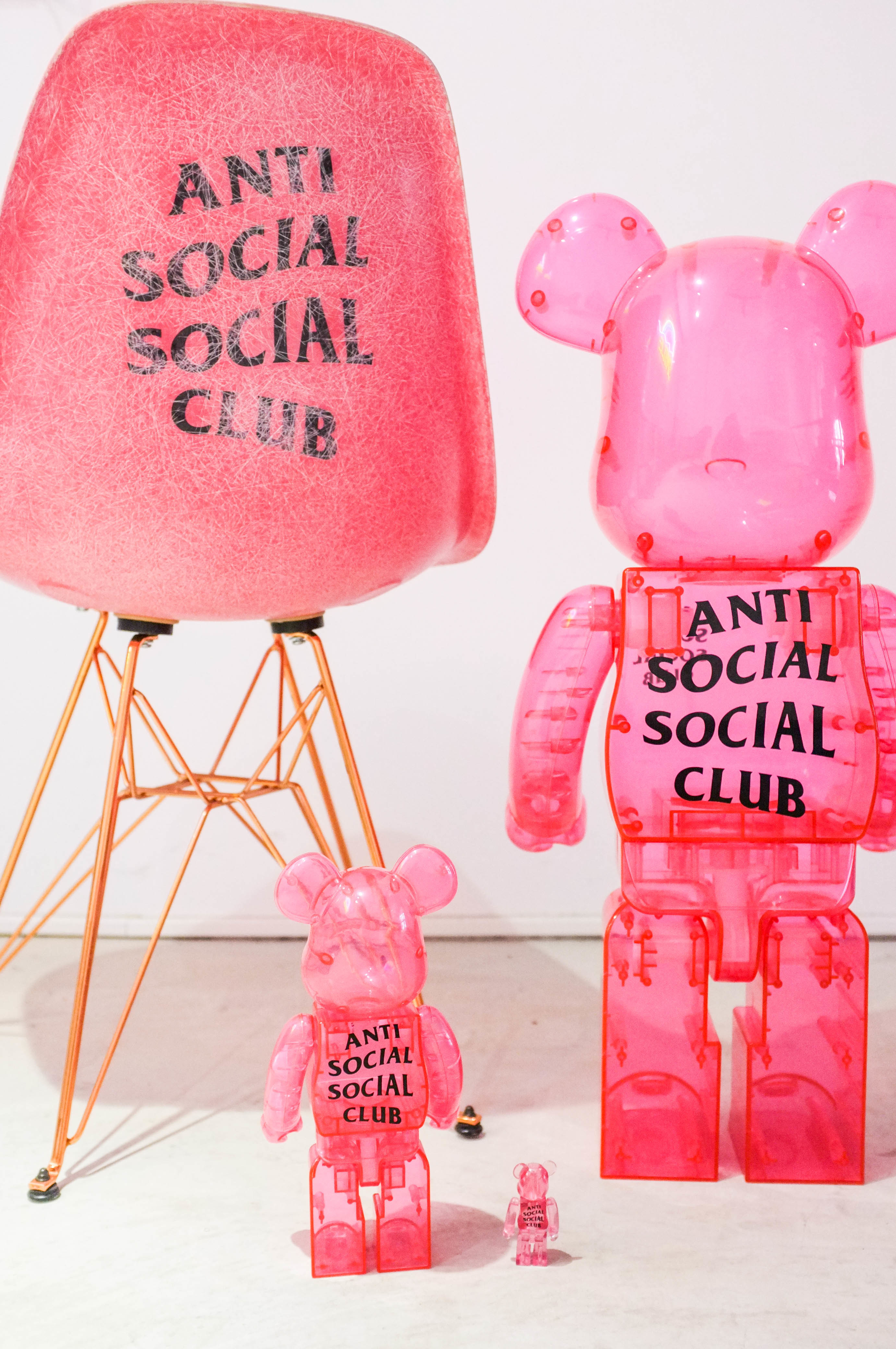 元気 【400%】Anti Social Social Club BE@RBRICK ...