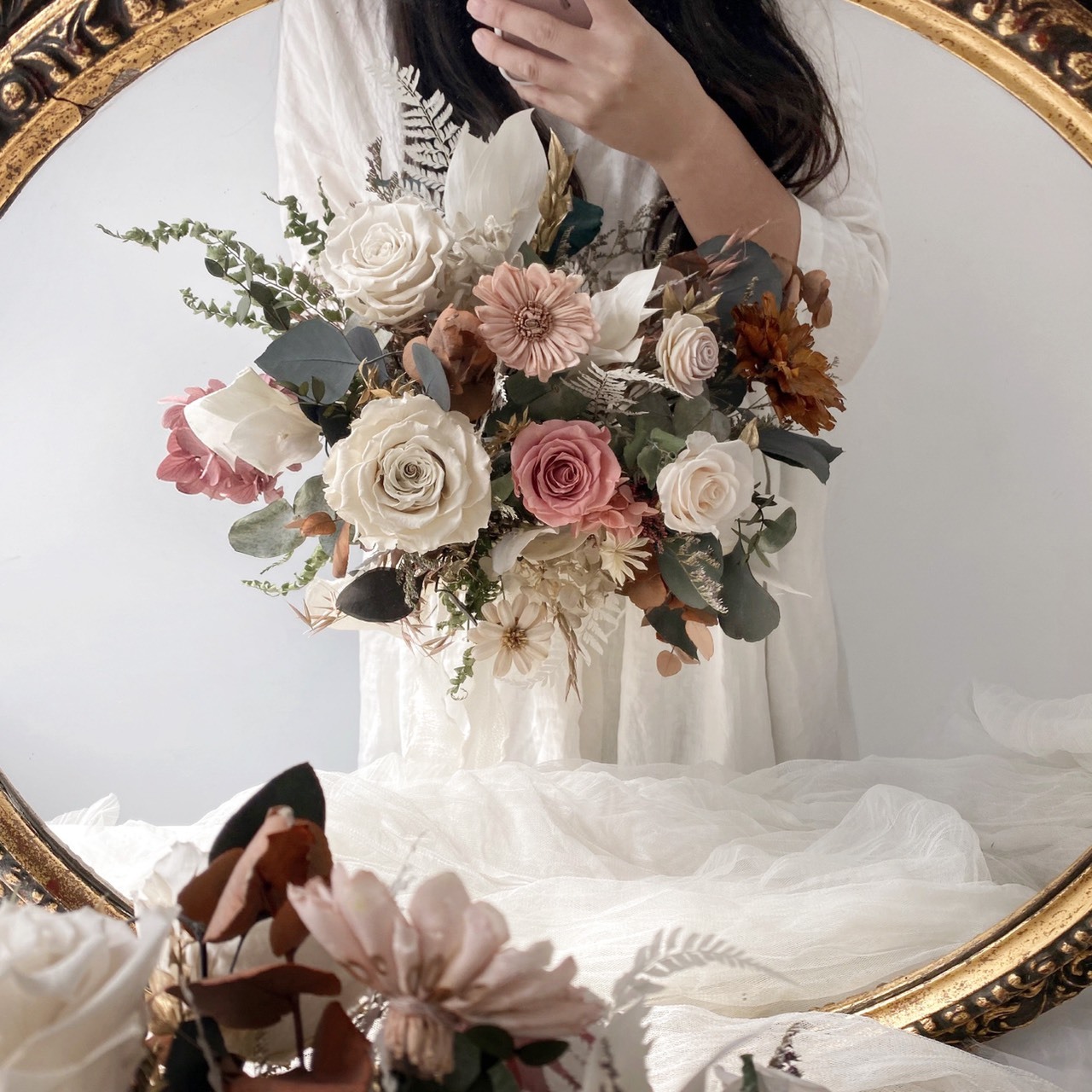 新娘永生捧花 - 復古暖系