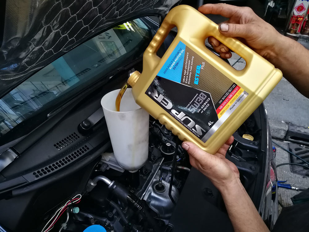 super nano ester plus motor oil 5w30 rk5 honda stepwgn 偈油