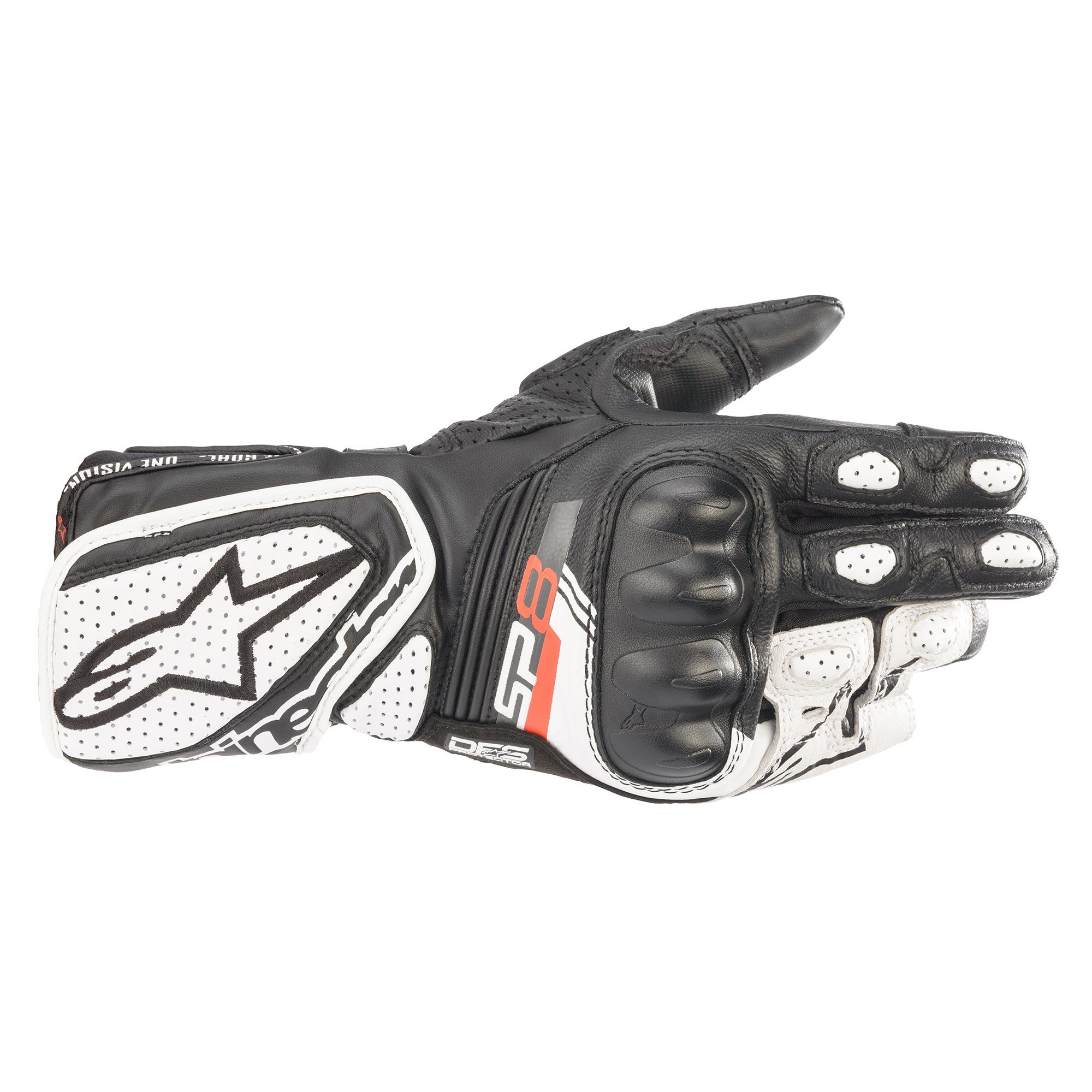 ALPINESTARS STELLA SP-8 V3 BLACK/WHITE 女版 黑白 皮手套 SP8