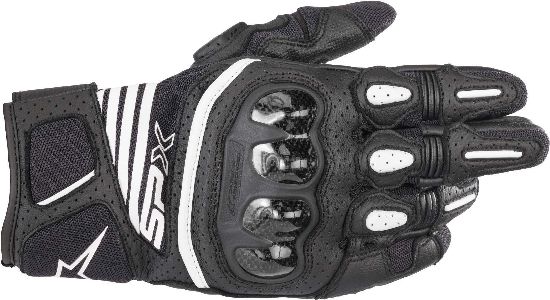 ALPINESTARS SPX AIR CARBON V2 BLACK 黑 皮布手套
