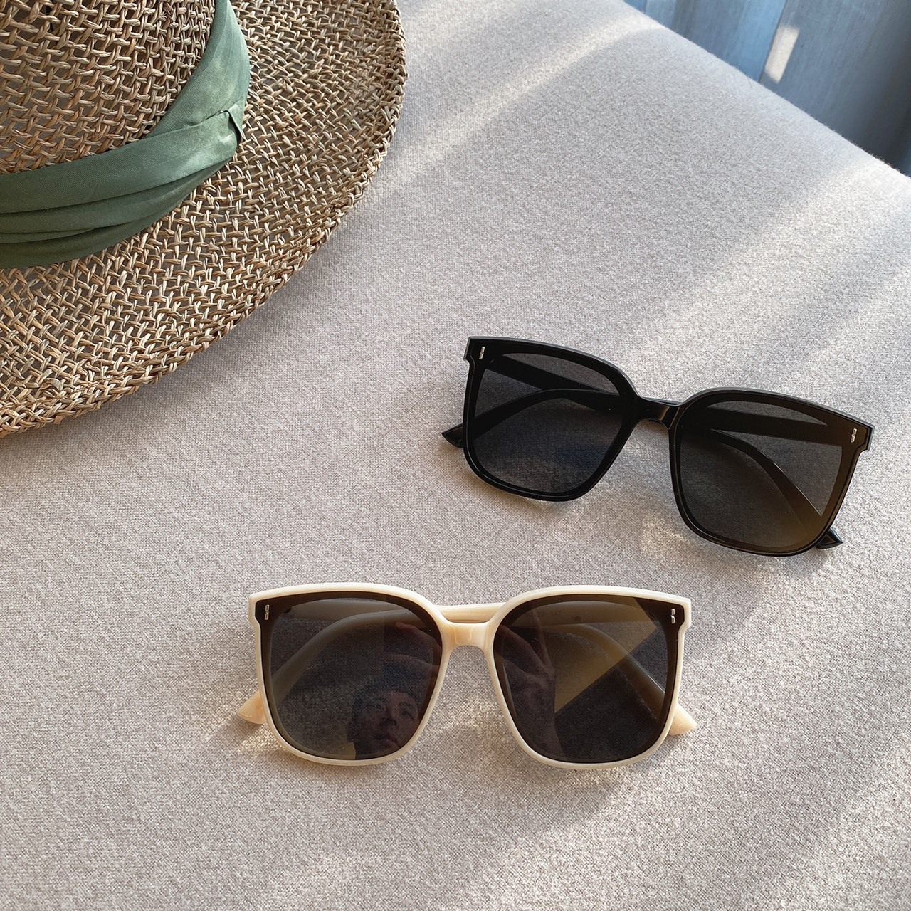 S0127778質感方框金屬墨鏡/三色