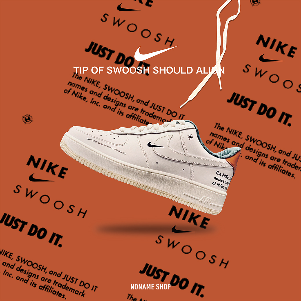 NIKE AIR FORCE 1 OW 標語 白綠 奶油底 解構  小勾 OFF WHITE (男款)