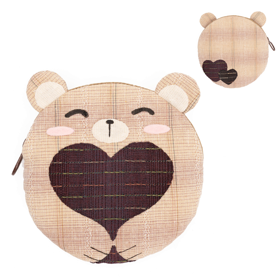 販售原尺寸【紙型】(愛心熊零錢包)