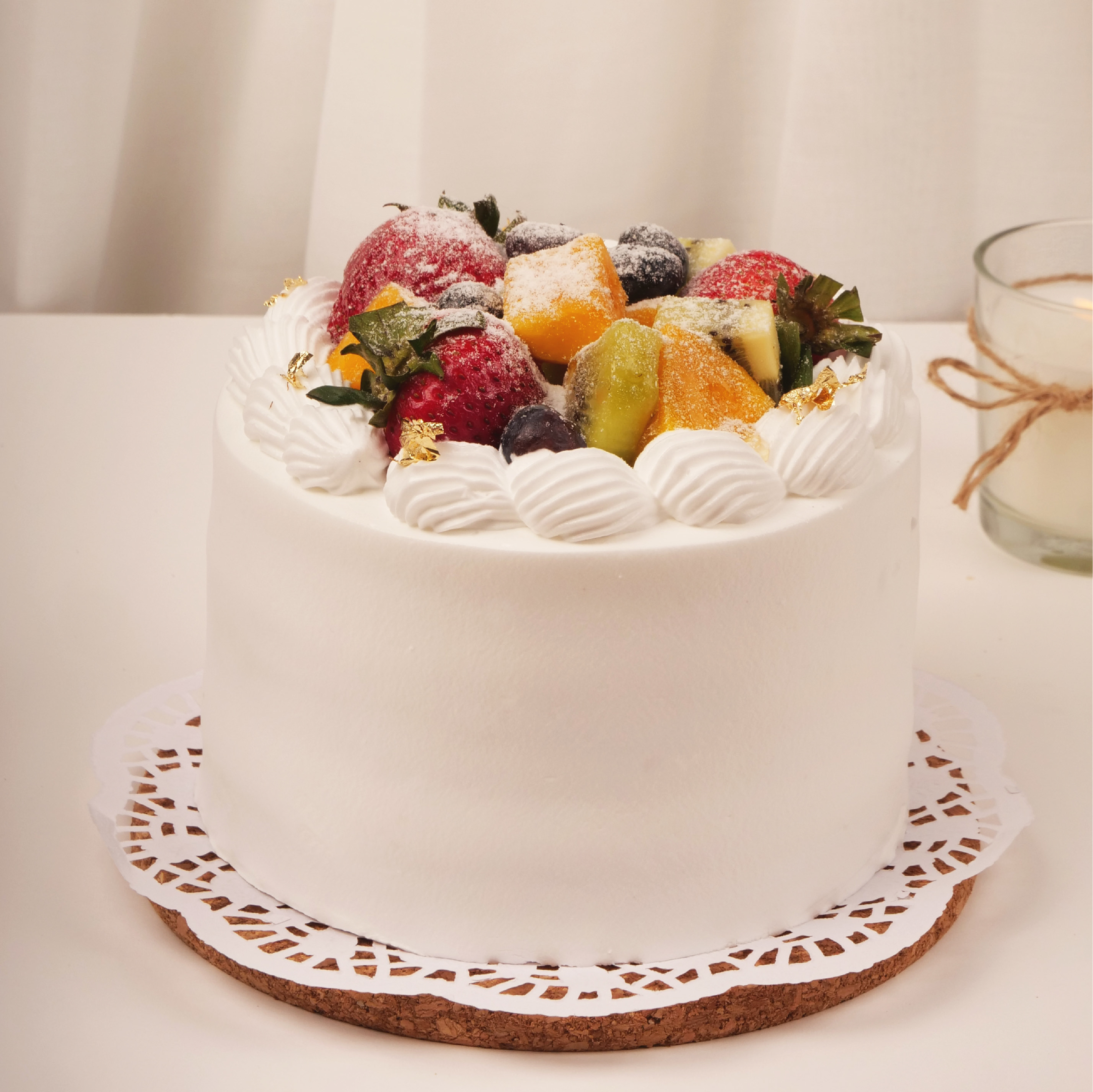 Fruit Flan (Eggless)